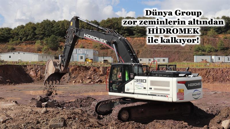 DÜNYA GROUP ZOR ZEMİNLERIN ALTINDAN HİDROMEK ILE KALKIYOR