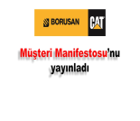 İş Makinası - Borusan Cat hizmetlerini Müşteri Manifestosu ile taahhüde dönüştürdü Forum Makina