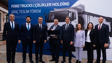 İş Makinası - FORD TRUCKS’TAN ÇELİKLER HOLDİNG’E 110 YENİ İNŞAAT KAMYONU