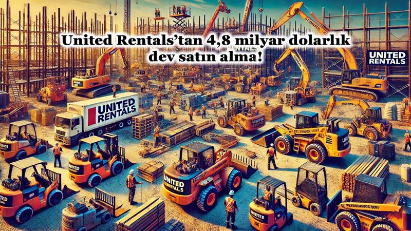 UNITED RENTALS’TAN 4,8 MİLYAR DOLARLIK DEV SATIN ALMA