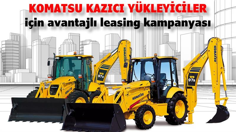 İş Makinası - Komatsu kazıcı yükleyiciler için avantajlı leasing kampanyası